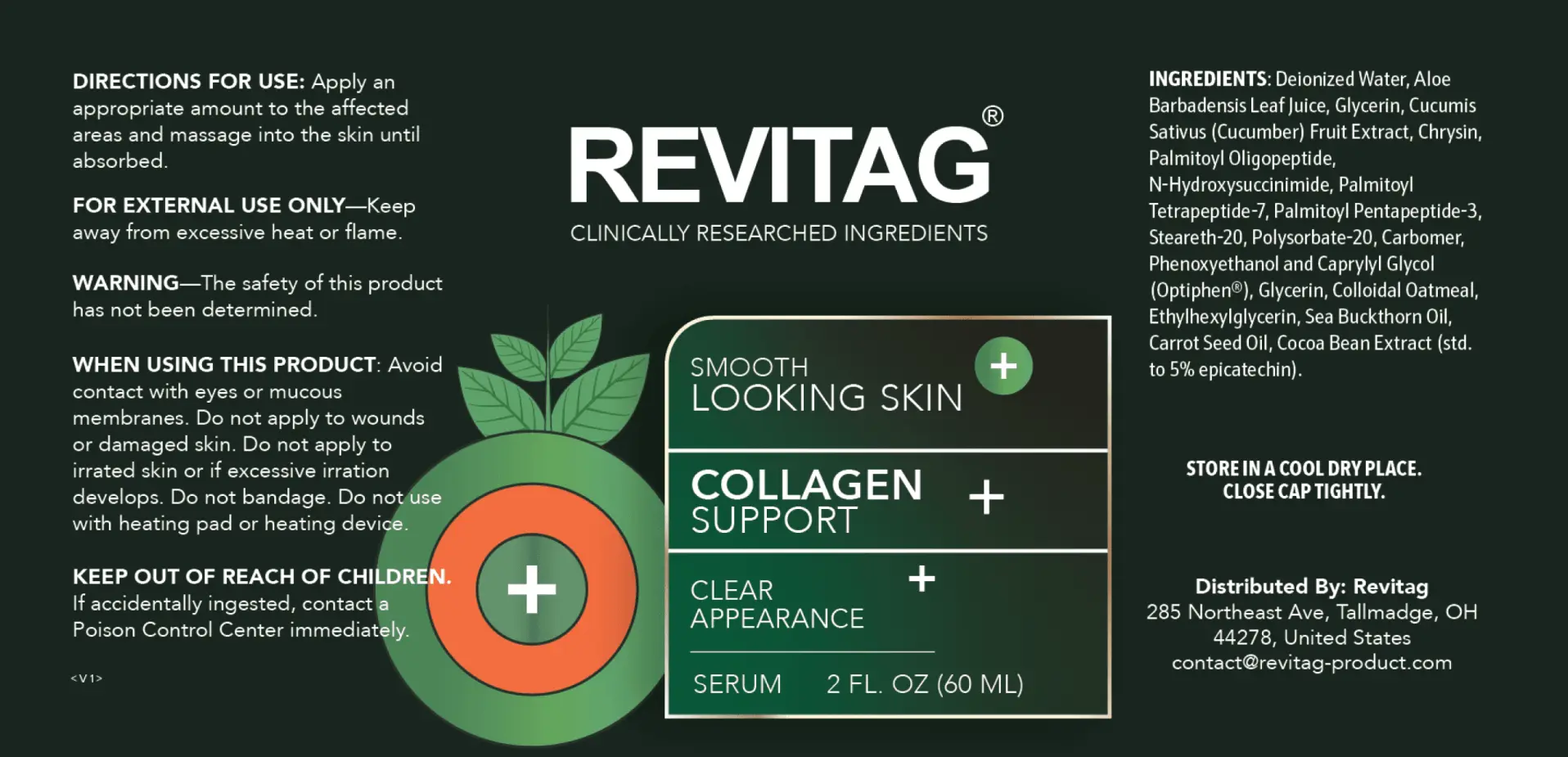 Ingredients in ReviTag